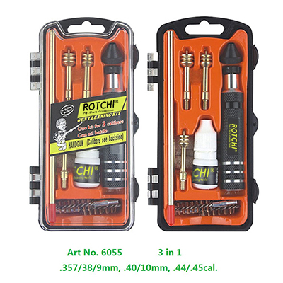 Shotgun Cleaning Kit Orange Case Oil Bottle