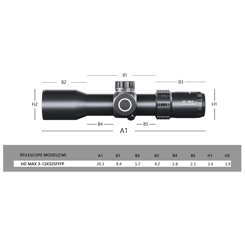 MAX 3-12X32SF FFP HD High Lens Hunting Monocular Telescope Wholesale