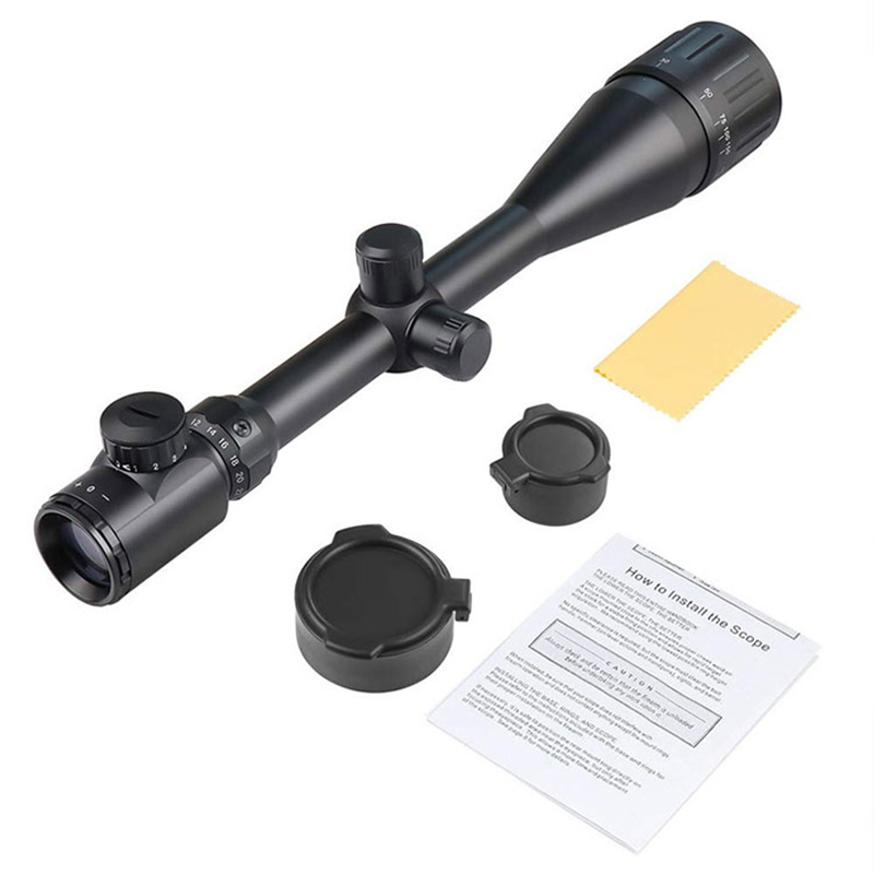 6-24x50 Adjustable Rifle Scope Reticle Red Green Dot Hunting Scopes Tactical Riflescopes Hunting Rifle Sight Scope