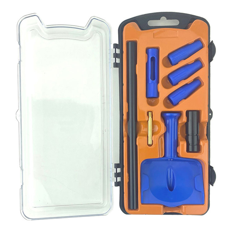Gun Cleaning Bore Guide with Oil Patch Guide 3 Adapters