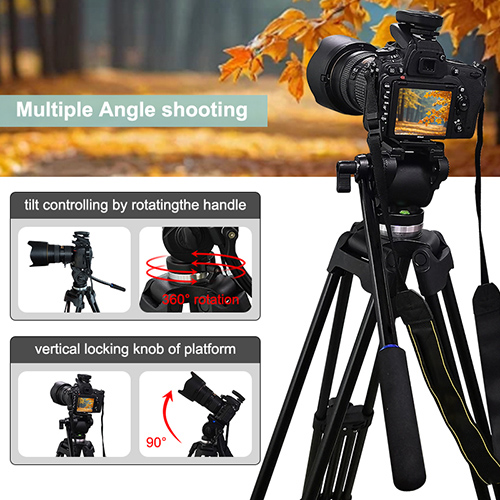 OEM ODM Aluminum Tripod, Durable Frame, Adjustable Legs, Suitable for Hunting, Shooting, and Outdoor Hands-free Operation