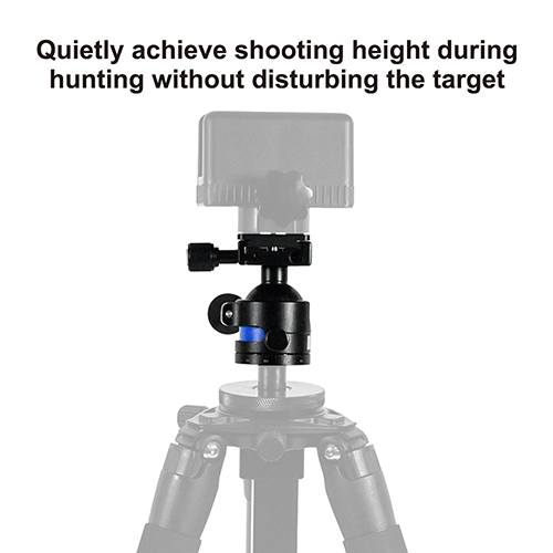 OEM Double Jaw Closed Gun Fixture Shooting Tripod Bracket with Arca Swiss Guide Rail Screw Holes, Tripod Ball Head Bracket