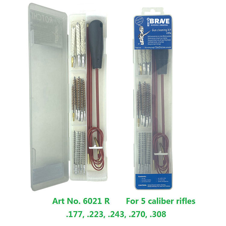 Transparent Plastic Case Gun Cleaning Kit for Shotgun