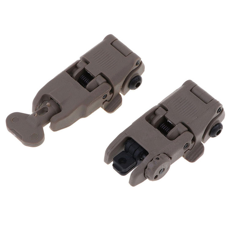 Sight Set Tactical Adjustable Flip up Front Rear Sight Rapid Transition Backup Iron Scope Mounts and Accessories