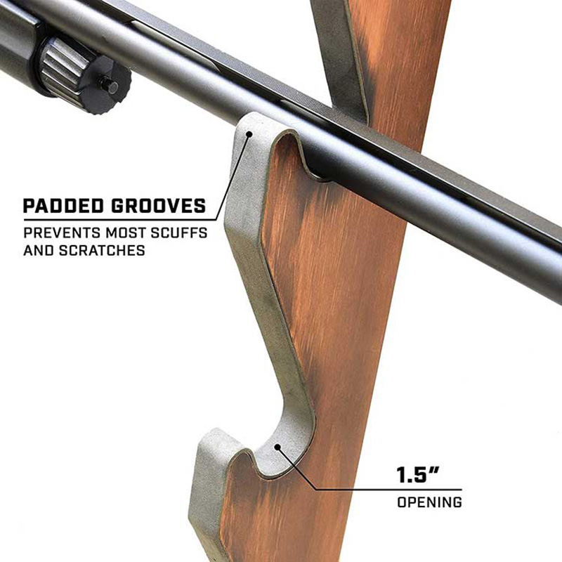 Wall Mounted Wooden Gun Display Rack for Wholesale