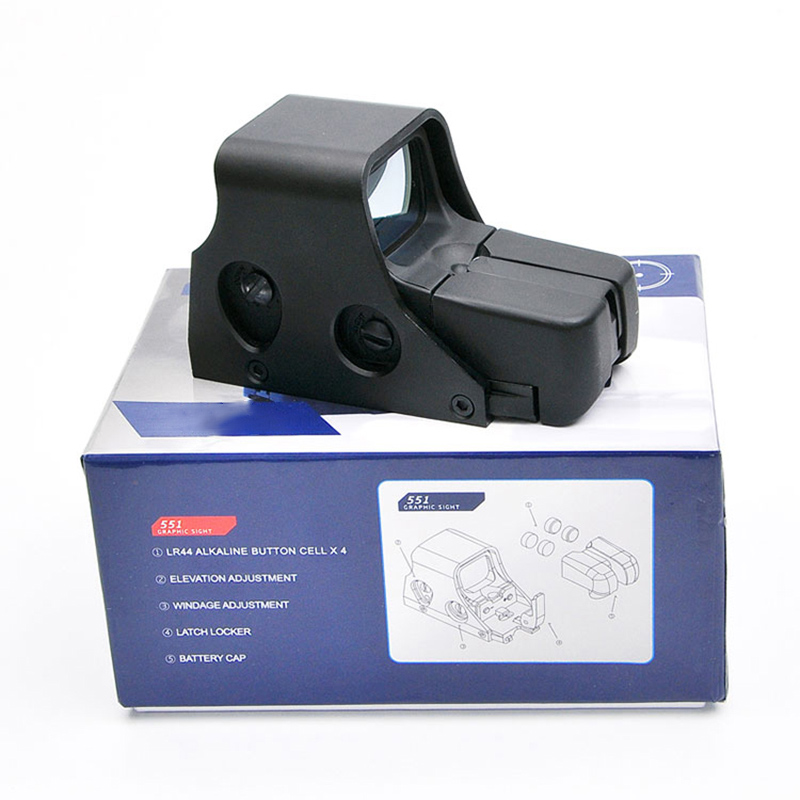 Riflescope Hunting Scopes Rifle Optic Holographic Sight 551 Red Dot And Green Dot Sight Mini Red Dot Reflex Scope 551 Sight