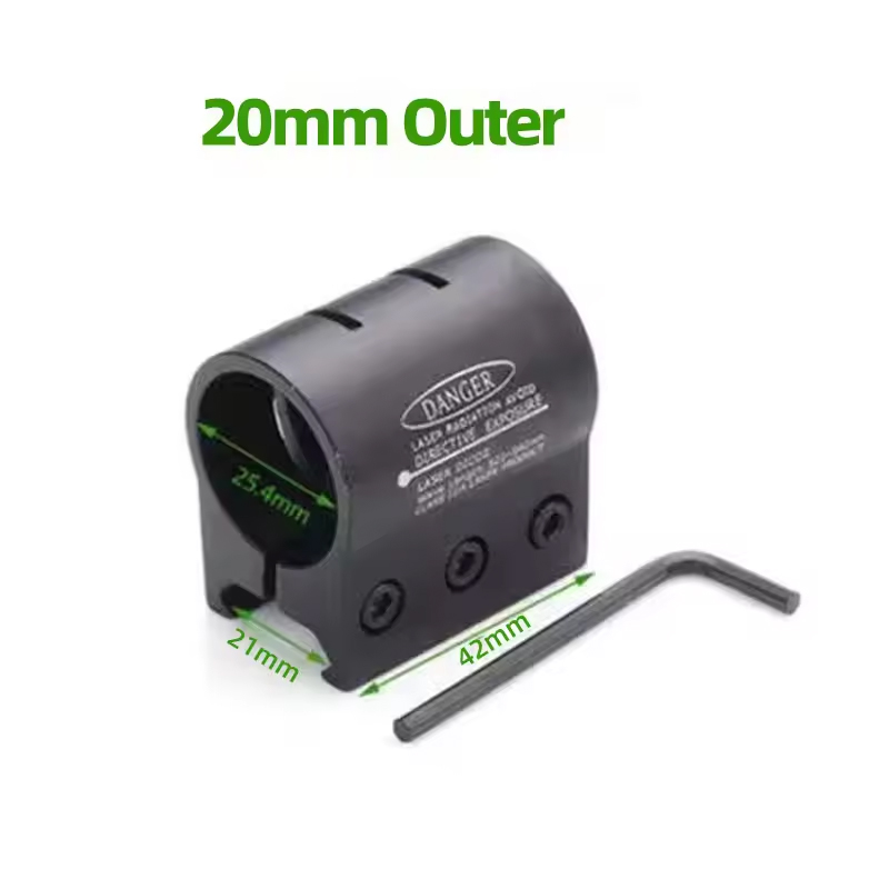 Tactical Light Flashlight Laser Low Base Clamp Bracket