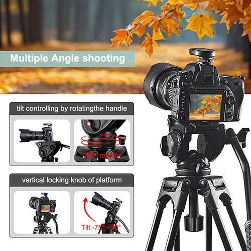 Aluminum Tripod, Durable Frame, Lightweight, Adjustable Legs, Suitable for Hunting, Shooting, and Outdoor Hands-free Operation