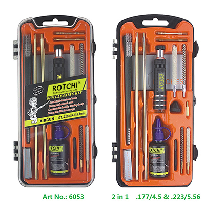 Shotgun Cleaning Kit Orange Case Oil Bottle