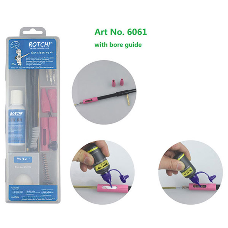 Transparent Box Airgun Gun Cleaning Kit with Oil Bottle