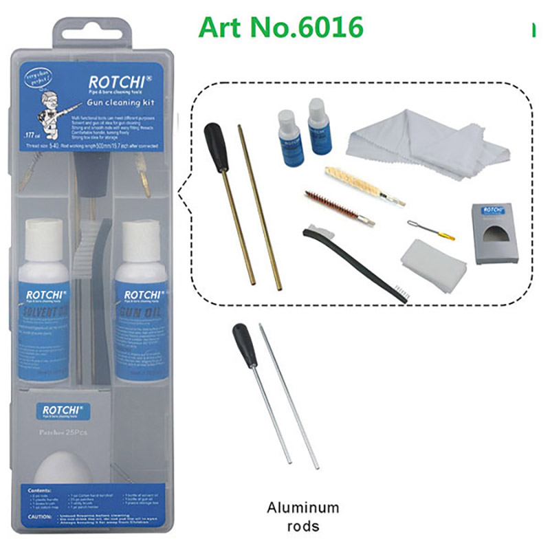 Transparent Box Airgun Gun Cleaning Kit with Oil Bottle