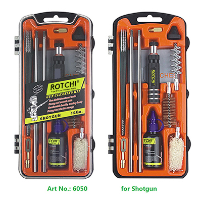 Shotgun Cleaning Kit Orange Case Oil Bottle
