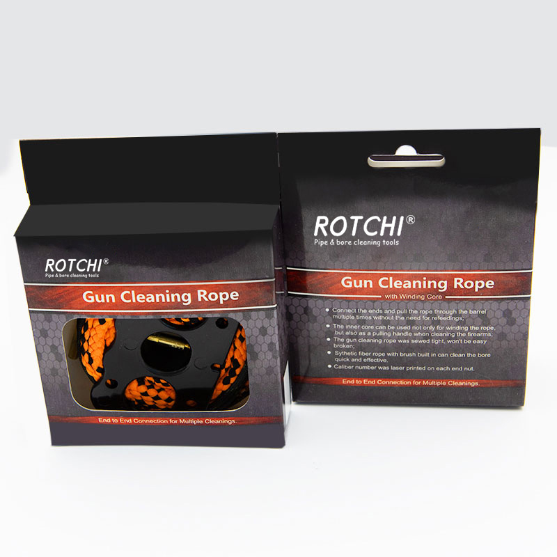Gun Cleaning Kit Pulling Through Cleaner Bore Snake Rope Gun Cleaner Brush Kit .223/5.56mm 9mm 7.62mm and All Guns