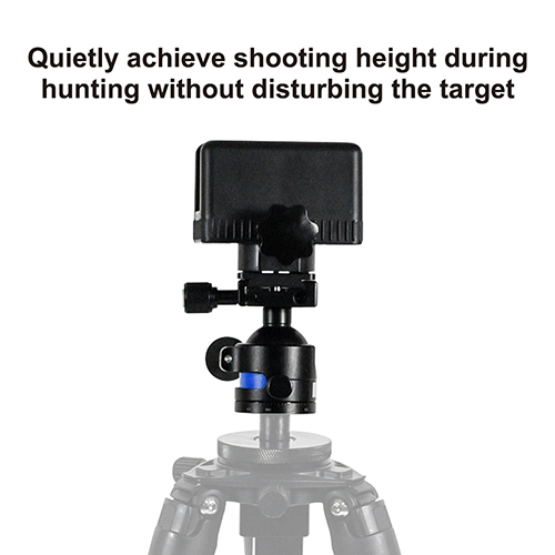 OEM CNC Aluminum 360 Degree Ball Head Shooting Saddle Rest Clamp for Hunting Shooting Stick Monopod Tripod