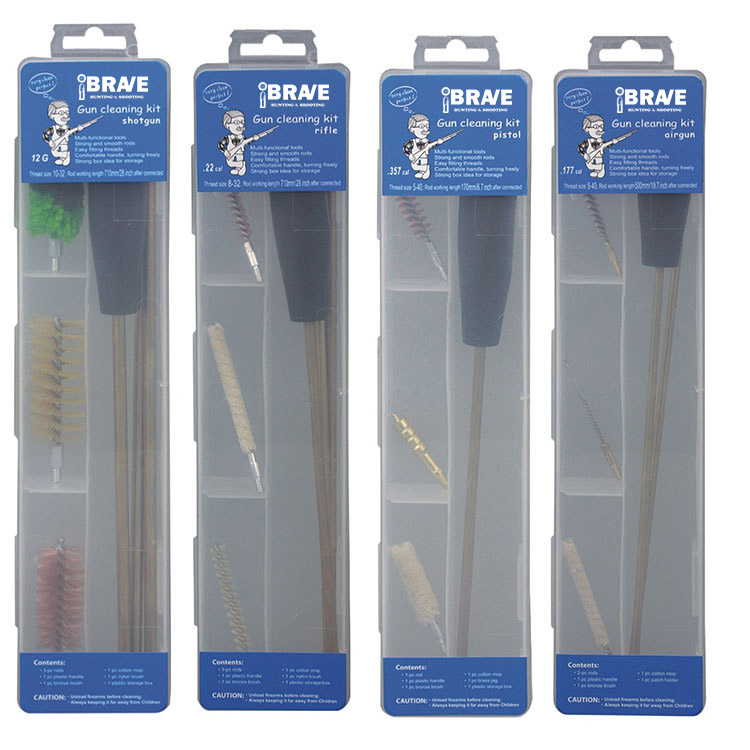 Transparent Plastic Case Gun Cleaning Kit for Shotgun