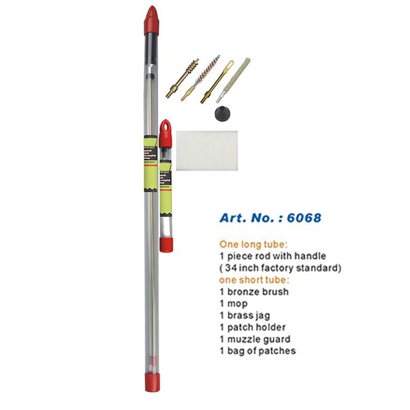 Rifle Cleaning Kit One Piece Long Rod Hanging Tube Pack
